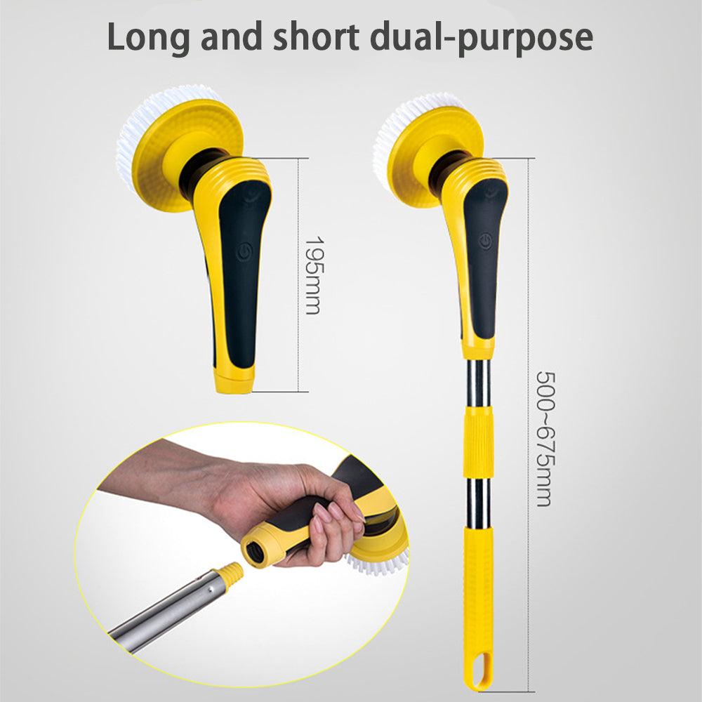 Electric Spin Scrubber Cleaning Brush with attachments