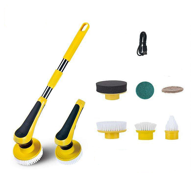 Electric Spin Scrubber Cleaning Brush with attachments