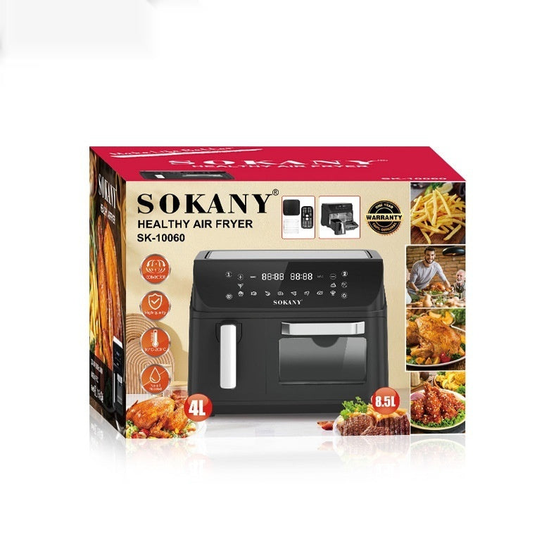 Double Pot Air Fryer with visible cooking window