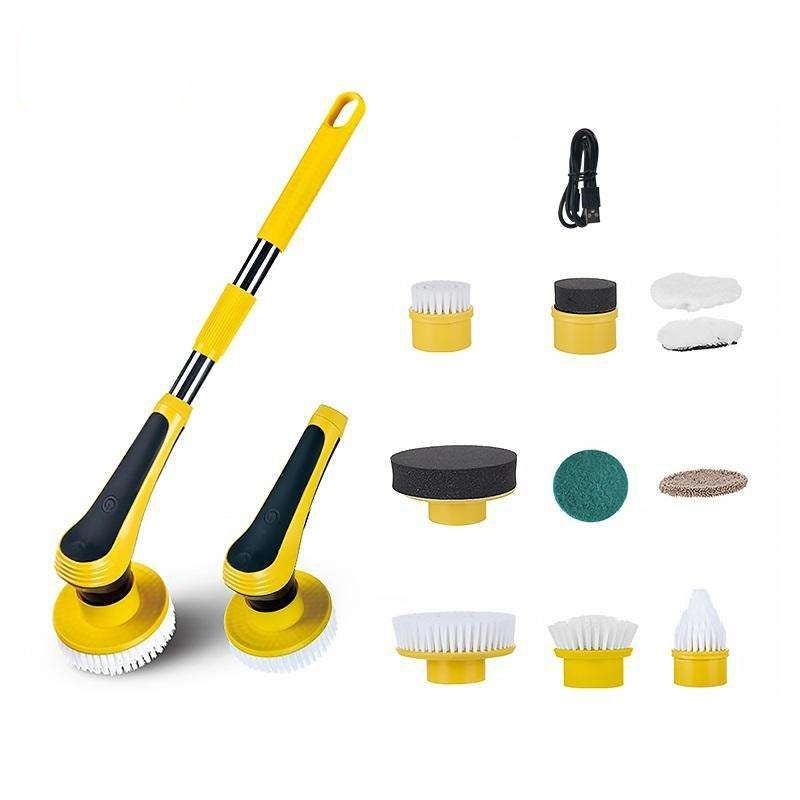 Electric Spin Scrubber with telescopic handle