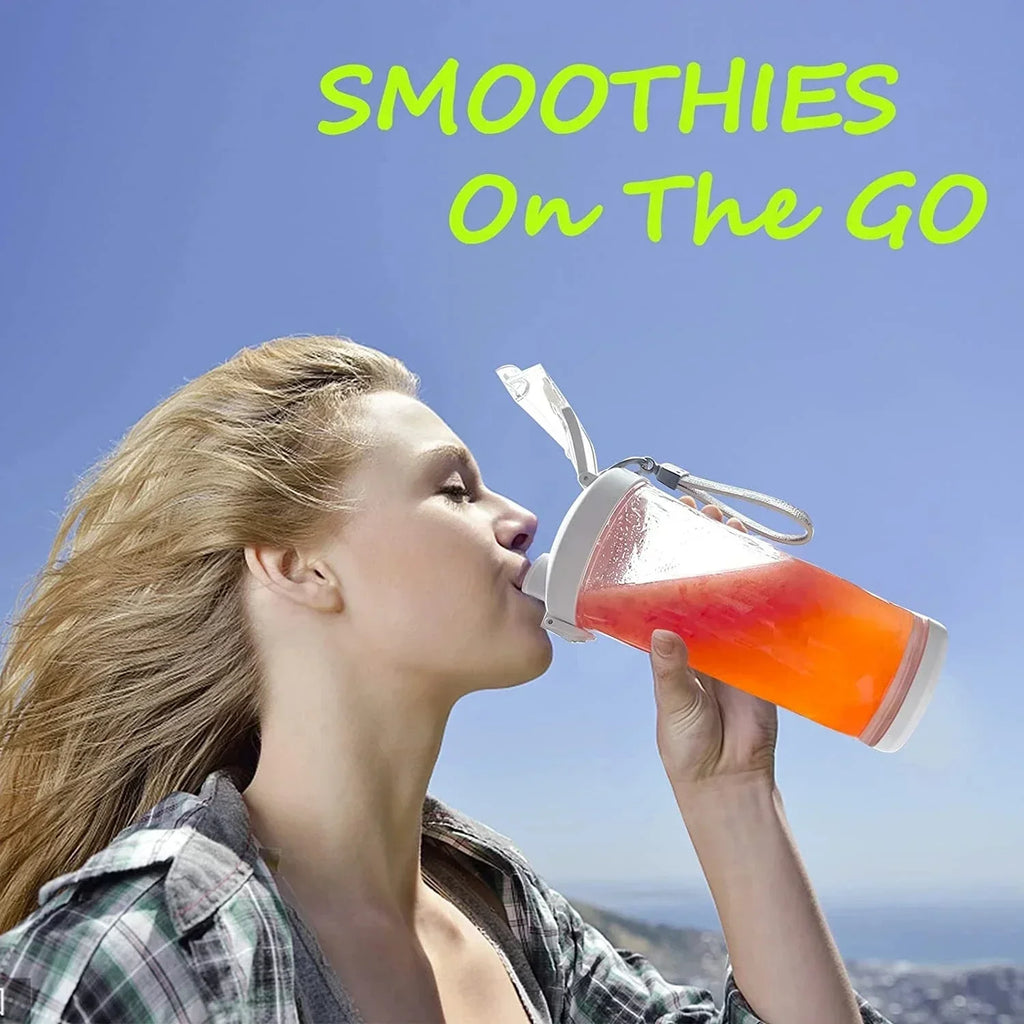Portable Blender 600ML making fresh smoothie