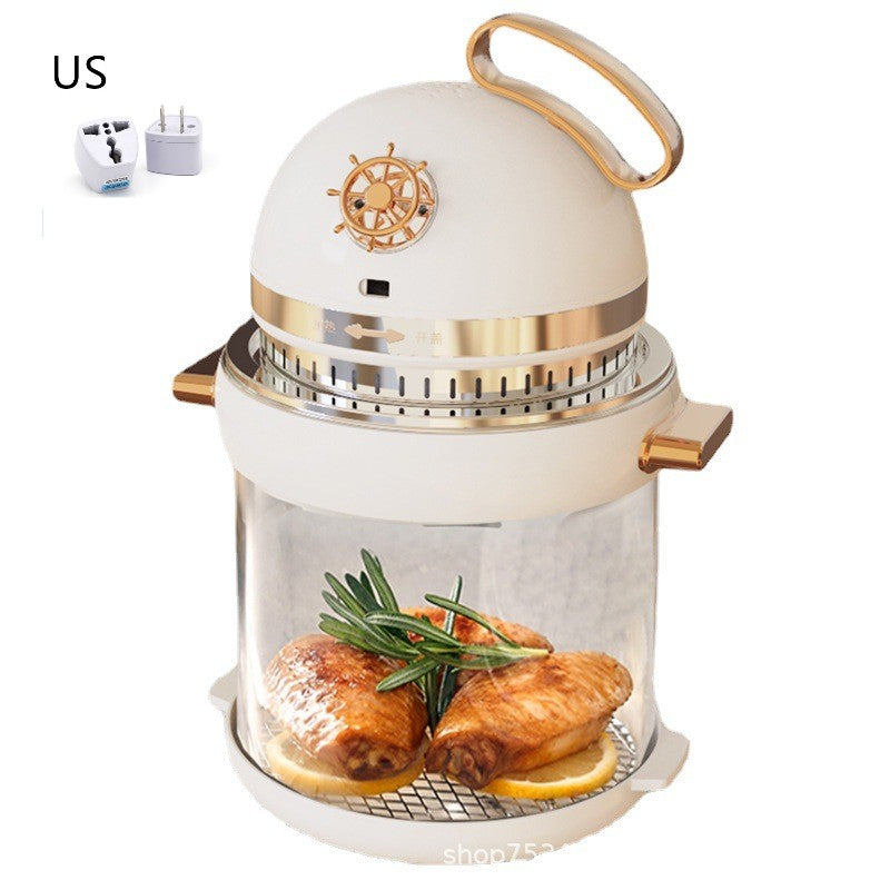 4L Transparent Air Fryer with viewing window
