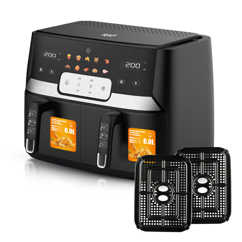 Double Basket Air Fryer with dual cooking zones